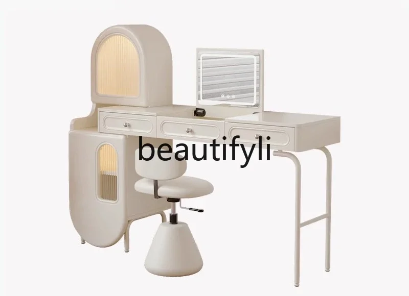 A16 French solid wood flip dresser, desk integrated, modern simplicity, high-end storage makeup table
A16 French solid wood flip dresser, desk integrated, modern simplicity, high-end storage makeup table