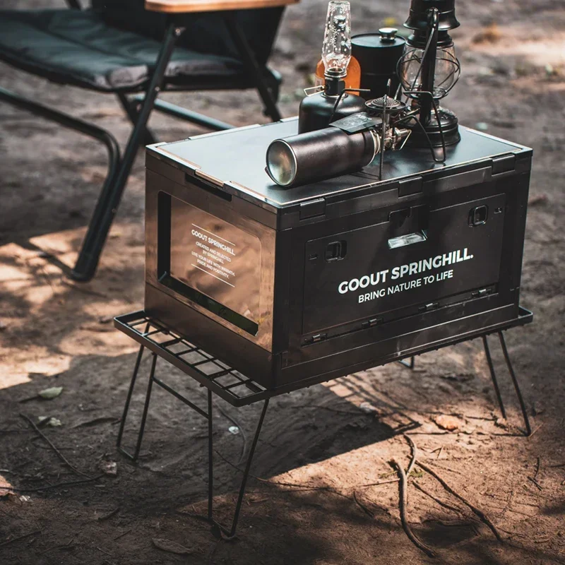GOOUT STRINGHILL Outdoor blackened storage box folding car storage storage large capacity camping picnic gear reefer container
GOOUT STRINGHILL Outdoor blackened storage box folding car storage storage large capacity camping picnic gear reefer container