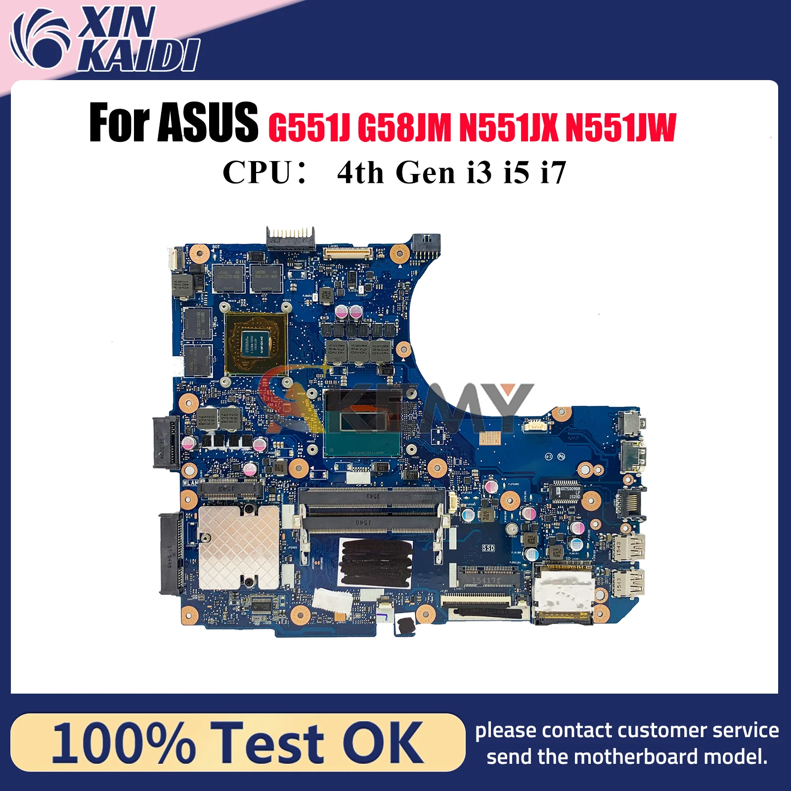 N551JM Материнская плата для ноутбука ASUS ROG N551JM N551JK N551JB N551JW N551J N551JX N551JQ G551J G58JM Материнская плата с процессором i3 i5 i7
N551JM Материнская плата для ноутбука ASUS ROG N551JM N551JK N551JB N551JW N551J N551JX N551JQ G551J G58JM Материнская плата с процессором i3 i5 i7