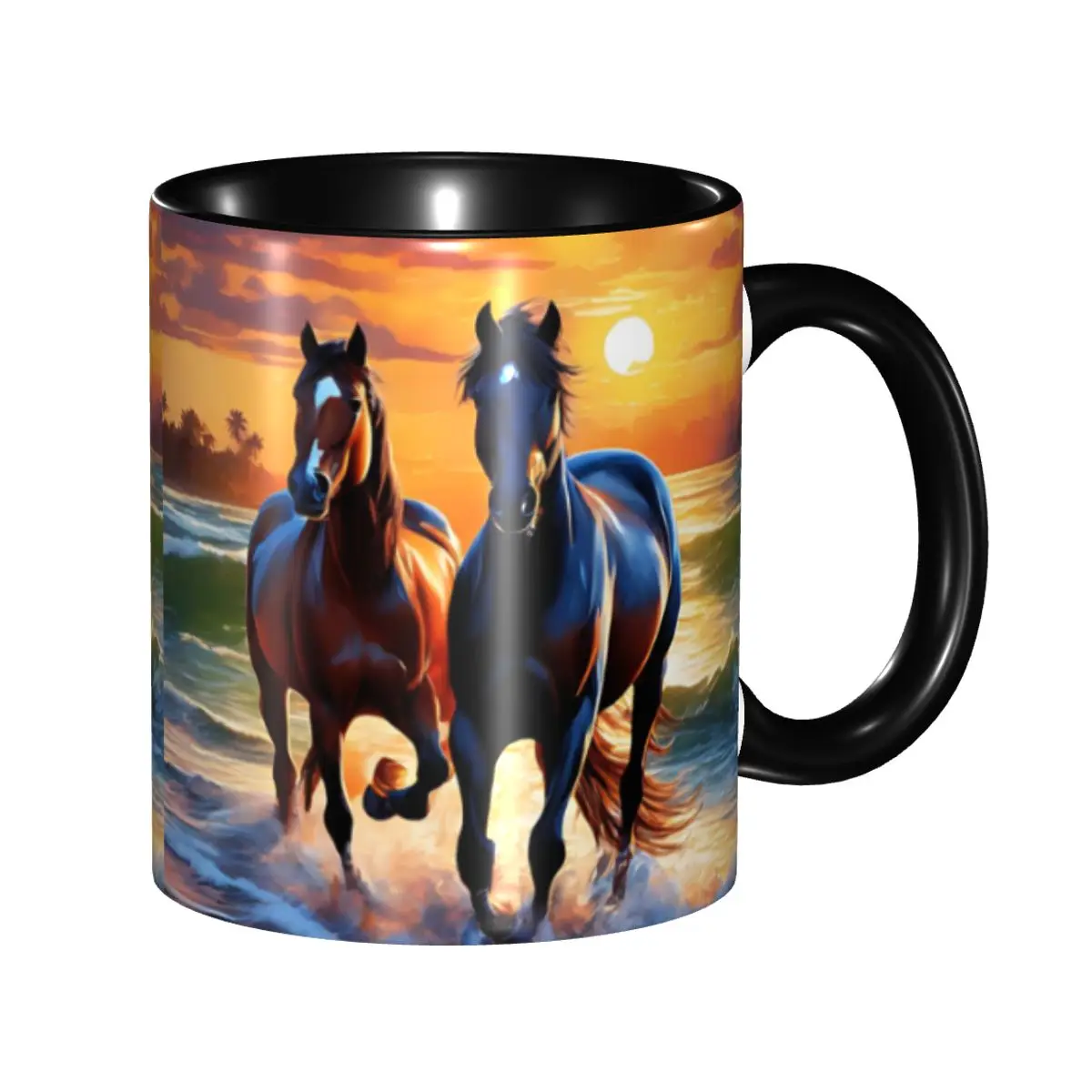 Personalized Horses Animals Couple Coffee Mug DIY Ceramic Tea Milk Cups
Personalized Horses Animals Couple Coffee Mug DIY Ceramic Tea Milk Cups