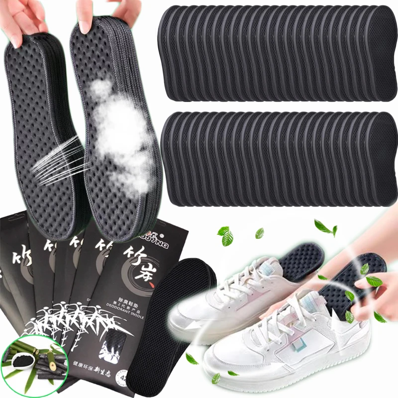6 Pcs Summer Men Women Bamboo Charcoal Breathable Insoles Anti-Odor Comfort Shoe Inserts for Sports and Work Shoe Accessories
6 Pcs Summer Men Women Bamboo Charcoal Breathable Insoles Anti-Odor Comfort Shoe Inserts for Sports and Work Shoe Accessories