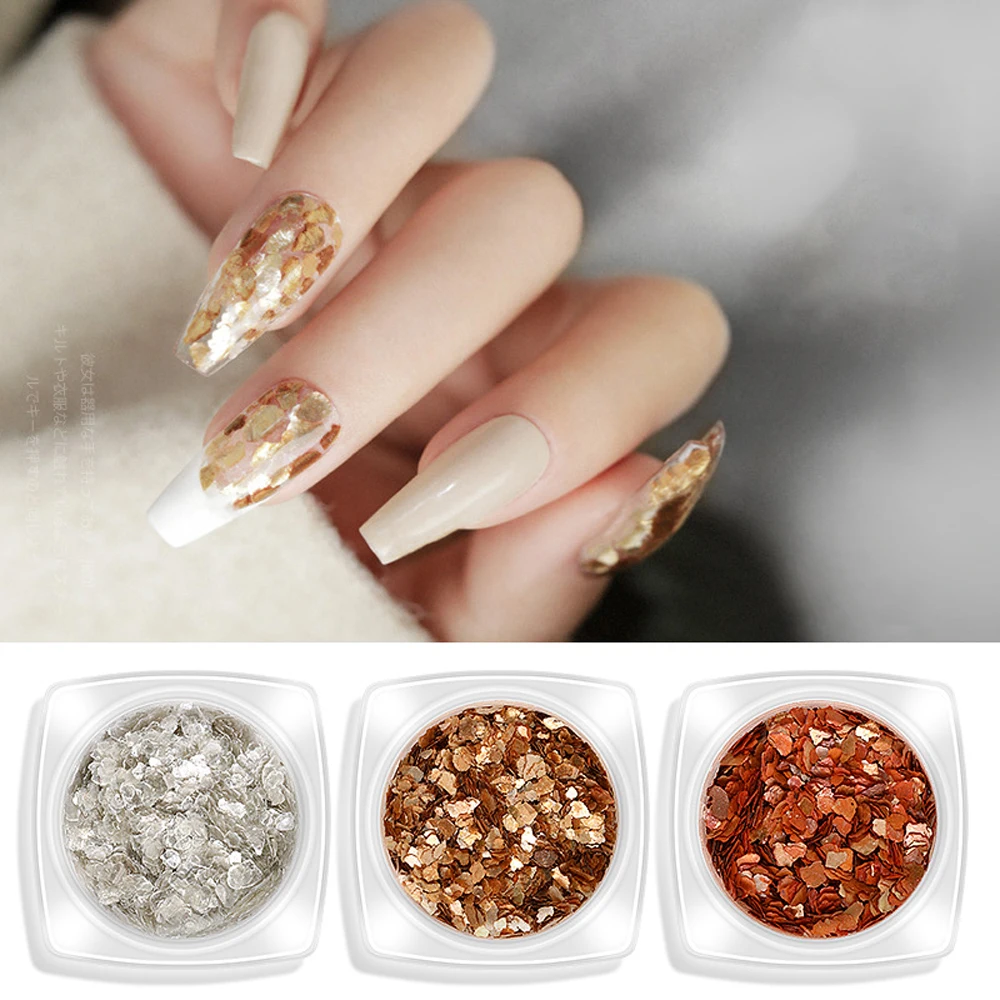Spark Nails Sequins Irregular Copper Gold Nail Glitter Flakes Gel DIY Manicure Accessories
Spark Nails Sequins Irregular Copper Gold Nail Glitter Flakes Gel DIY Manicure Accessories