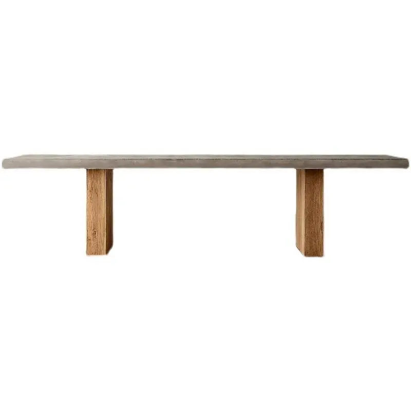 Modern simple solid wood dining table and chair combination, family six-person dining table, log country dining table and chairs
Modern simple solid wood dining table and chair combination, family six-person dining table, log country dining table and chairs