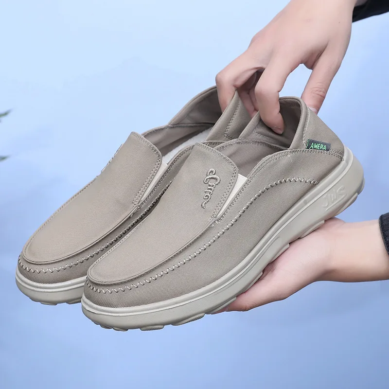 Canvas Shoes for Men Trendy Thick Soled Breathable Casual Shoes Comfortable Men Sneakers Low Cut Fashionable Versatile Loafers
Canvas Shoes for Men Trendy Thick Soled Breathable Casual Shoes Comfortable Men Sneakers Low Cut Fashionable Versatile Loafers