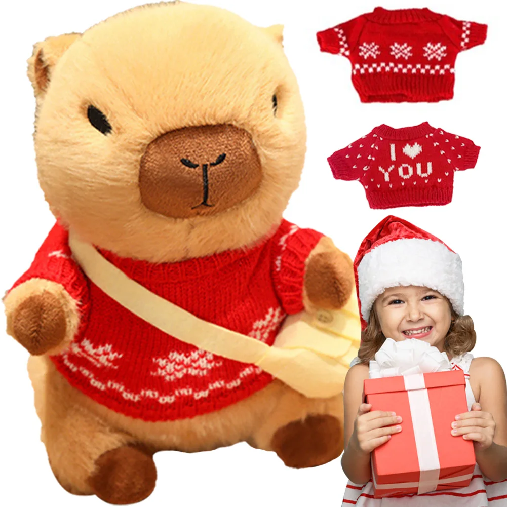 DIY Cartoon Capybara Dolls with Clothes & Bag Kawaii Capybara Toy Capybara Stuffed Plushies Gifts for Boys Girls
DIY Cartoon Capybara Dolls with Clothes & Bag Kawaii Capybara Toy Capybara Stuffed Plushies Gifts for Boys Girls