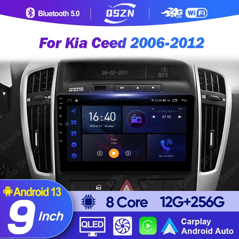 Для Kia Ceed 2006-2012 Android 13.0 Автомобильный Радио Стерео IPS Экран Авторадио 2 Din Мультимедийный Плеер Навигация Carplay 4G WIFI
Для Kia Ceed 2006-2012 Android 13.0 Автомобильный Радио Стерео IPS Экран Авторадио 2 Din Мультимедийный Плеер Навигация Carplay 4G WIFI
