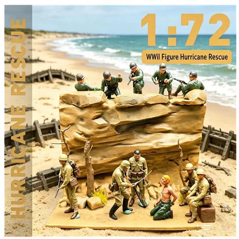 New 1/72 Resin Rescue Soldier Platform Military Model Set DIY Hand-Painted Sand Table Scene Toy Collectible Birthday Gift
New 1/72 Resin Rescue Soldier Platform Military Model Set DIY Hand-Painted Sand Table Scene Toy Collectible Birthday Gift