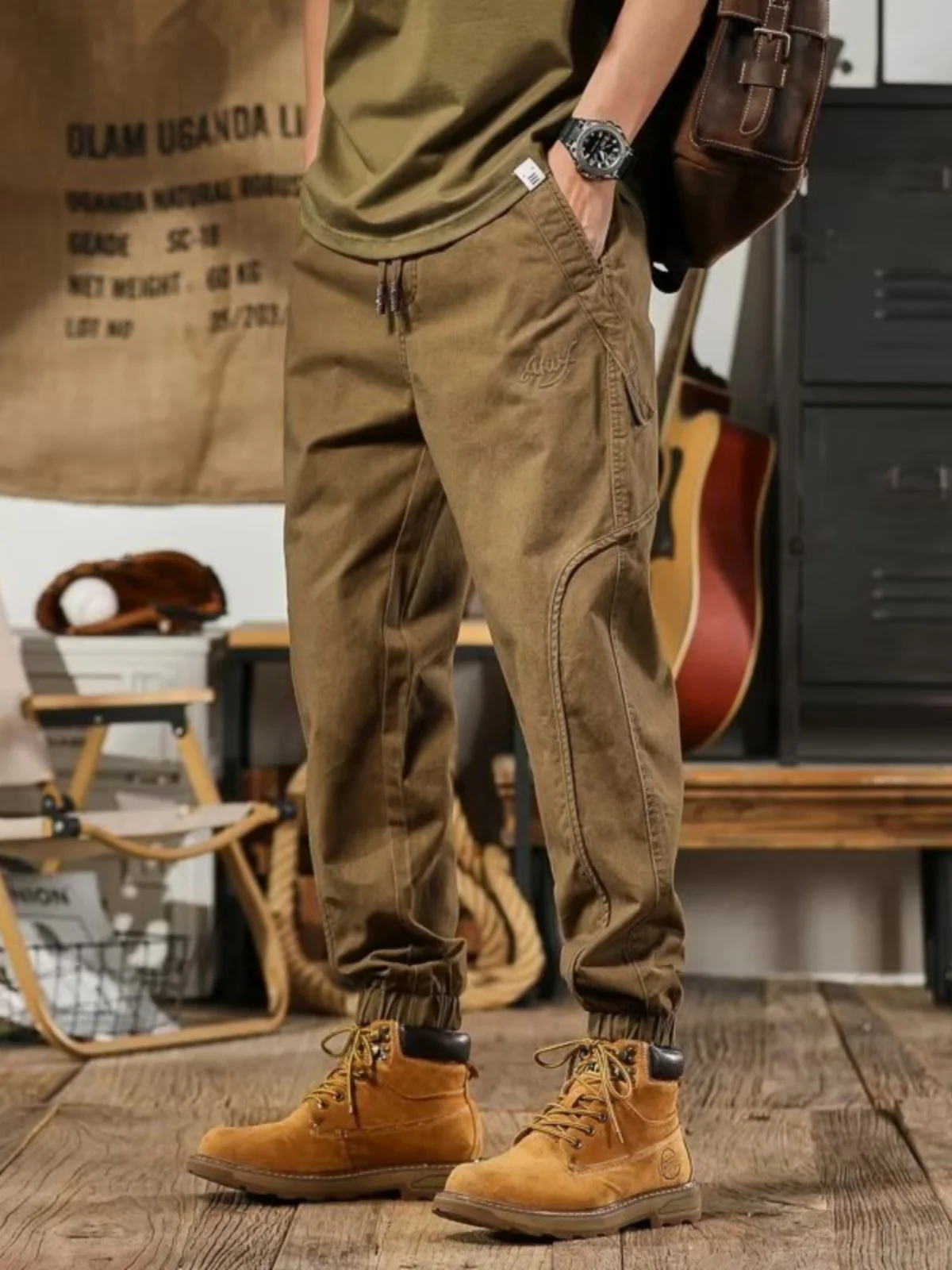 American Sle Retro Workwear Pants Men's Trendy Loose Straight Leg Wide Leg Cuffed Harem Pants Autumn Winter Casual Pants
American Sle Retro Workwear Pants Men's Trendy Loose Straight Leg Wide Leg Cuffed Harem Pants Autumn Winter Casual Pants