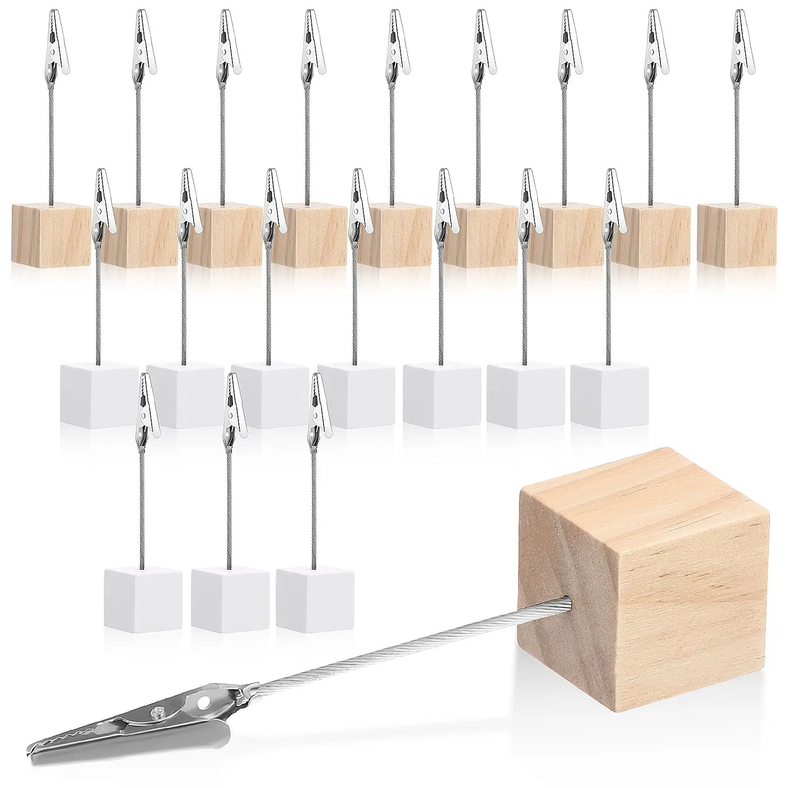 20 Log Vertical Note Holder Photo Stand Desktop Table Number Holders Clip Wood Paper
20 Log Vertical Note Holder Photo Stand Desktop Table Number Holders Clip Wood Paper