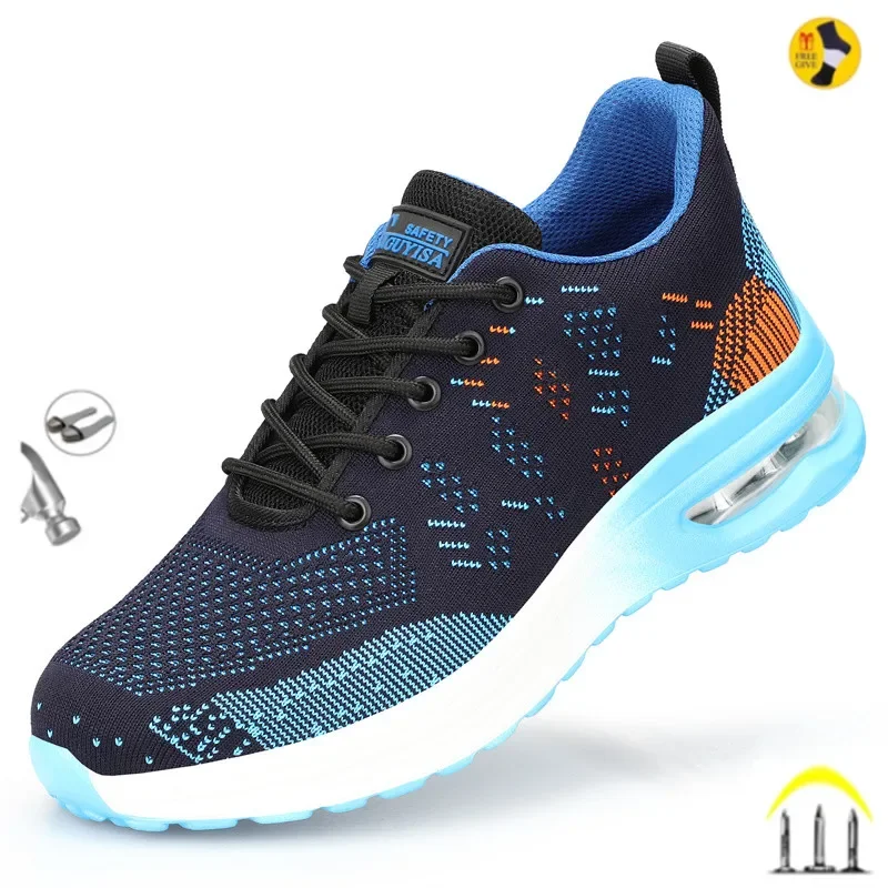 Breathable Men Work Safety Shoes Steel Toe Cap Air Cushion Working Boots Construction Indestructible Work Sneakers Men Shoes
Breathable Men Work Safety Shoes Steel Toe Cap Air Cushion Working Boots Construction Indestructible Work Sneakers Men Shoes