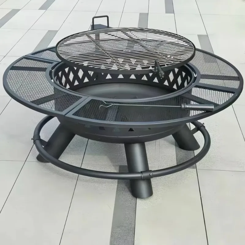 2026 Modern Carbon Steel Construction Outdoor Barbecue Grill Home-Use Heating Charcoal Fire Pit With Manual Rotating Grill
2026 Modern Carbon Steel Construction Outdoor Barbecue Grill Home-Use Heating Charcoal Fire Pit With Manual Rotating Grill