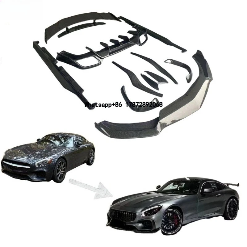 GT GTS Ren Style Carbon Fiber Kit Include Front Lip Rear Diffuser Spoiler Side Skirts for GT GTS 2015-2019 Car Bumpers
GT GTS Ren Style Carbon Fiber Kit Include Front Lip Rear Diffuser Spoiler Side Skirts for GT GTS 2015-2019 Car Bumpers