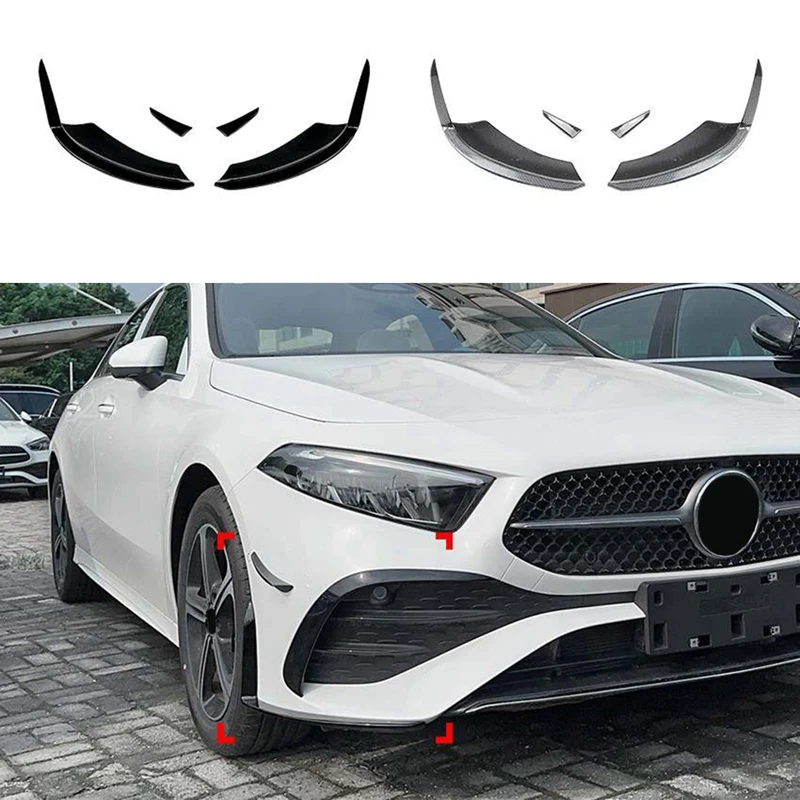 For Mercedes-Benz A-Class W177 2023+ Carbon Fiber Front Bumper Lip Angle Diffuser Protect With Side Splitter Spoiler Accessories
For Mercedes-Benz A-Class W177 2023+ Carbon Fiber Front Bumper Lip Angle Diffuser Protect With Side Splitter Spoiler Accessories