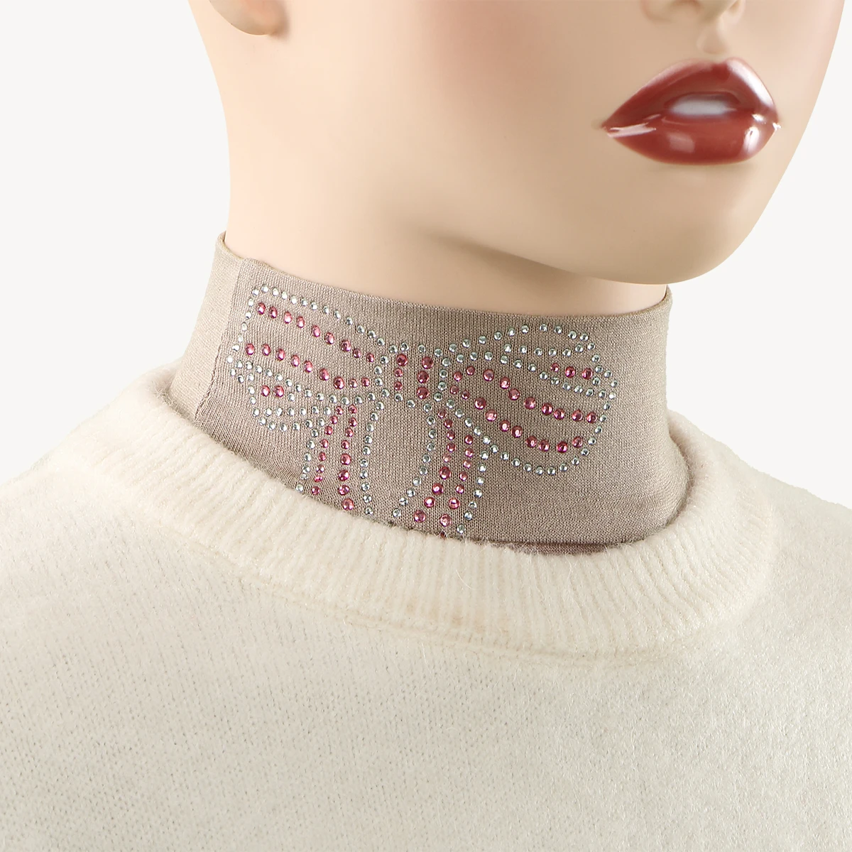 New Premium Plain Solid Color Modal Jersey False Collar Scarf with bow Rhinestone for Women Faux Collar Neck Cover Islamic
New Premium Plain Solid Color Modal Jersey False Collar Scarf with bow Rhinestone for Women Faux Collar Neck Cover Islamic