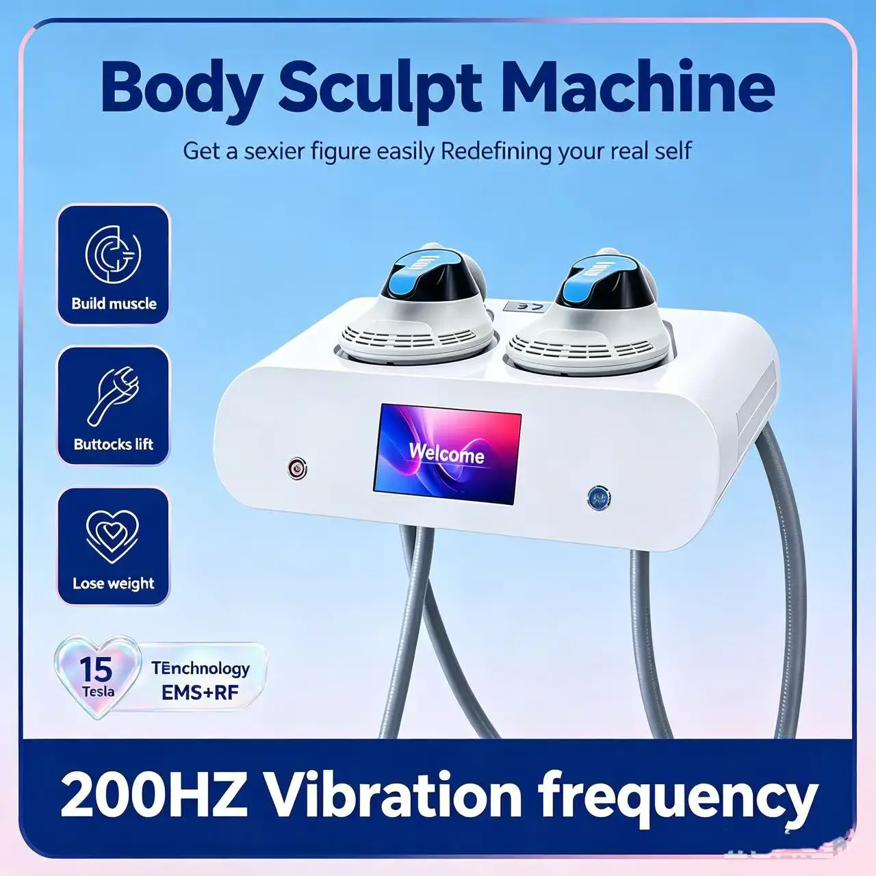 2026 MECAVIE NEW Hi-EMT Body Shaping Fat Furning EMS Slimming Beauty equipment Professional Portable NEO 6500W Frequency Machine
2026 MECAVIE NEW Hi-EMT Body Shaping Fat Furning EMS Slimming Beauty equipment Professional Portable NEO 6500W Frequency Machine