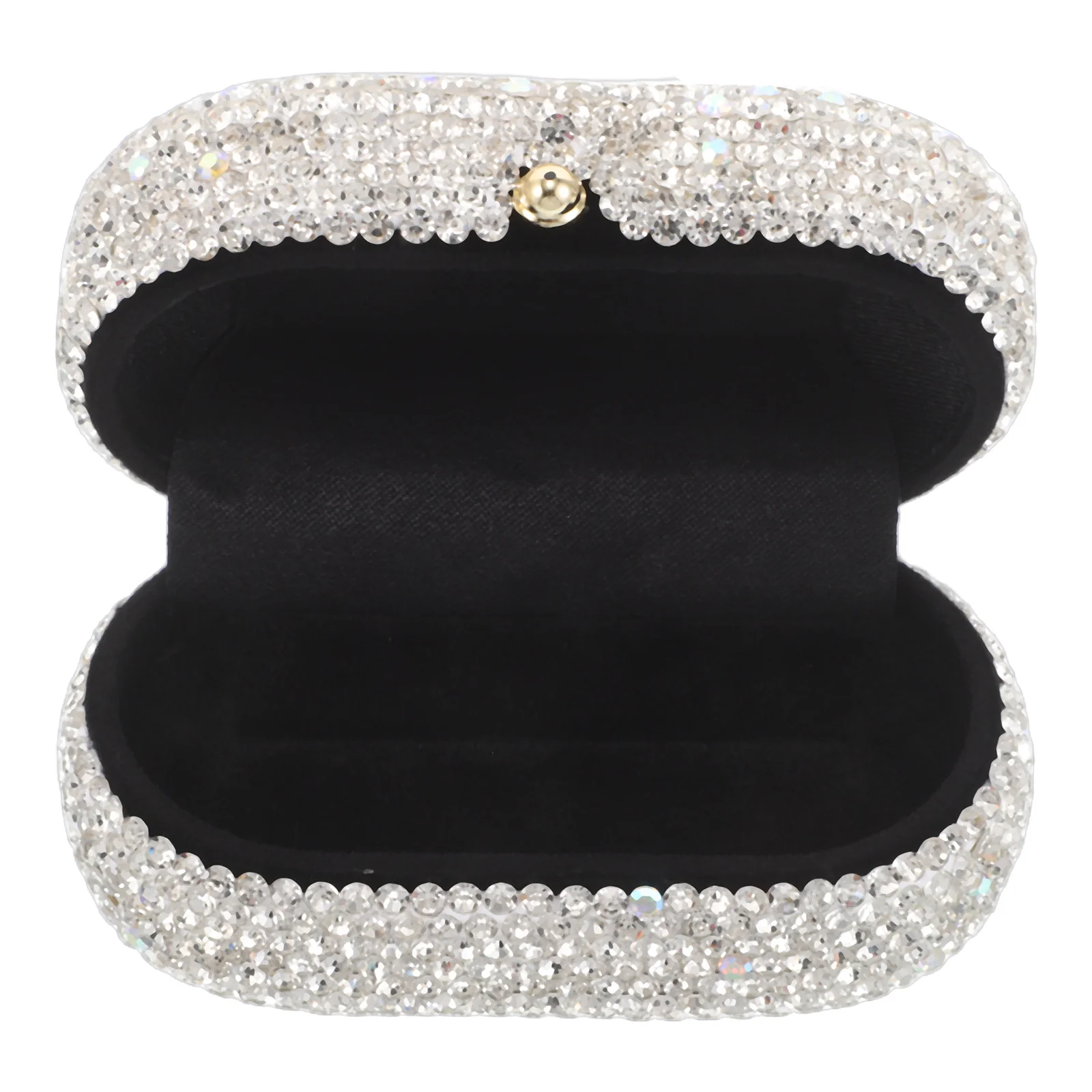 Rhinestone Ring Box Flip Cover Luxury Proposal Wedding Engagement Ceremony Ring Storage Organizer Small Jewelry Box
Rhinestone Ring Box Flip Cover Luxury Proposal Wedding Engagement Ceremony Ring Storage Organizer Small Jewelry Box