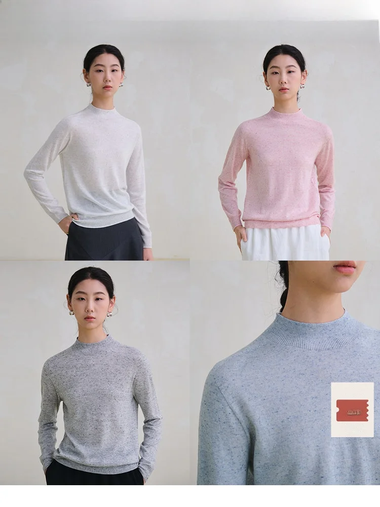 Travel Original Wool Blend Sl Color Knitwear Women's f High Collar Base Layer Sweater Casual Loose Fit Long Sl...
Travel Original Wool Blend Sl Color Knitwear Women's f High Collar Base Layer Sweater Casual Loose Fit Long Sl...