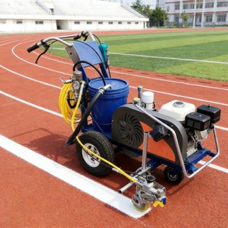 Hand Pushed Cold Spray Marking Machine with Glass Bead Spreader for Safety Line
Hand Pushed Cold Spray Marking Machine with Glass Bead Spreader for Safety Line