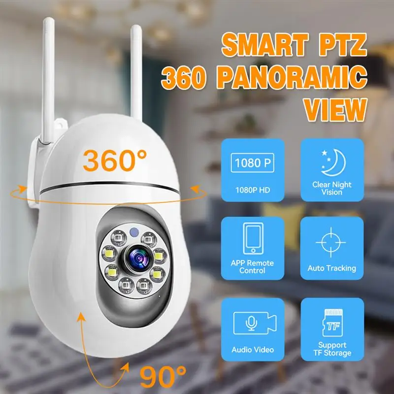 1080P Security Camera WIFI Indoor PTZ Dome Wireless IP Camera CCTV Pan Tilt 4XZoom IR Network Surveillance Camera
1080P Security Camera WIFI Indoor PTZ Dome Wireless IP Camera CCTV Pan Tilt 4XZoom IR Network Surveillance Camera