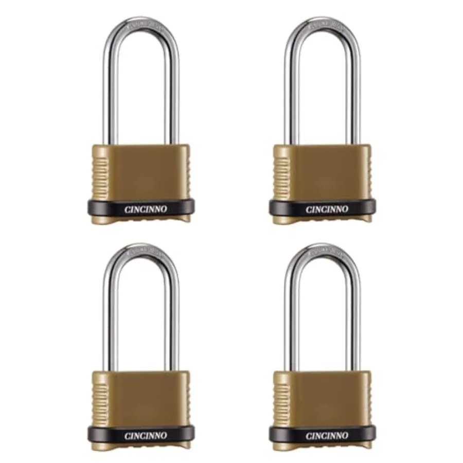 Heavy Duty Combination Lock 4-Digit Combo Lock with Weatherproof Combination Padlock for Outdoor Use
Heavy Duty Combination Lock 4-Digit Combo Lock with Weatherproof Combination Padlock for Outdoor Use