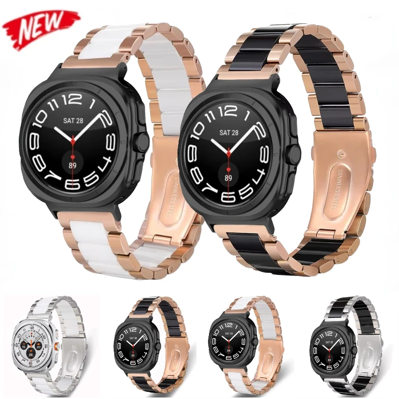 Metal+Ceramic Strap for Samsung Galaxy Watch 7 Ultra 47mm Breathable Bracelet Wristband Samsung Galaxy Watch Ultra 47mm Correa
Metal+Ceramic Strap for Samsung Galaxy Watch 7 Ultra 47mm Breathable Bracelet Wristband Samsung Galaxy Watch Ultra 47mm Correa