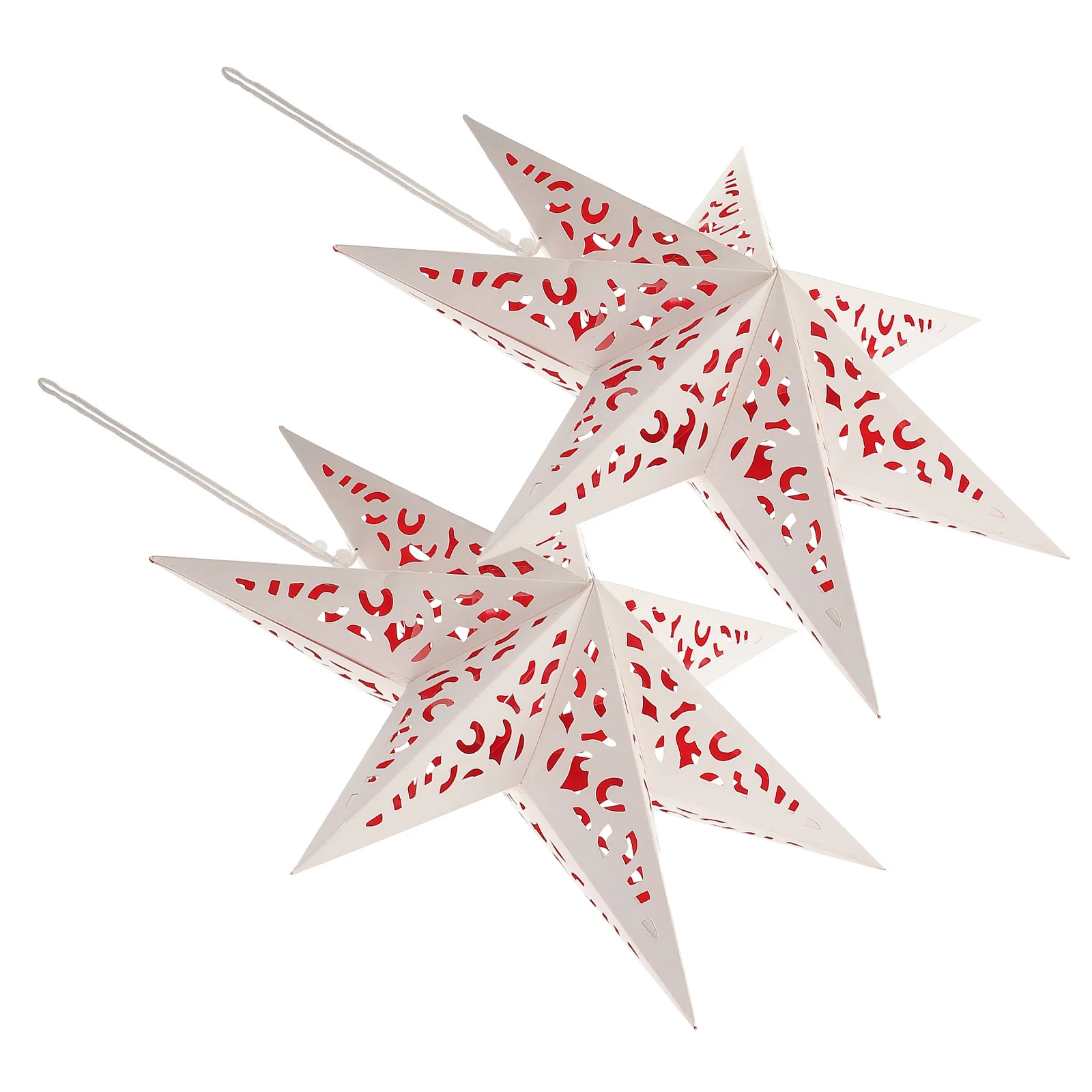2Pcs Hanging Paper Star Lampshade 45Cm Christmas Light Shade with Nine Cutouts for Festive Wedding Holiday Ambiance
2Pcs Hanging Paper Star Lampshade 45Cm Christmas Light Shade with Nine Cutouts for Festive Wedding Holiday Ambiance