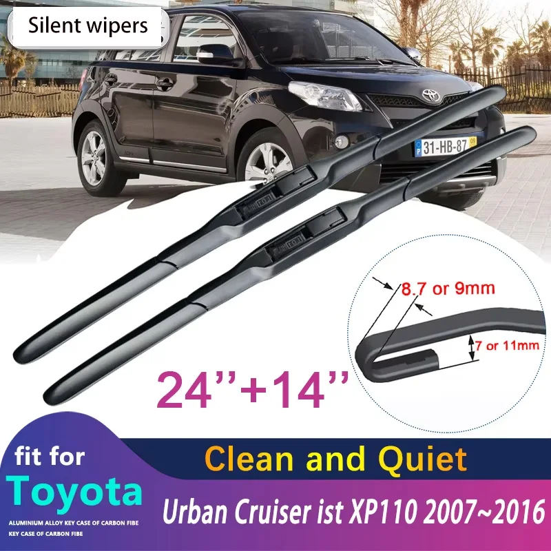 for Toyota Urban Cruiser ist XP110 2007~2016 Windscreen Wipers Car Wiper Blades Car Accessories 2008 2009 2010 2011 2012 2013
for Toyota Urban Cruiser ist XP110 2007~2016 Windscreen Wipers Car Wiper Blades Car Accessories 2008 2009 2010 2011 2012 2013