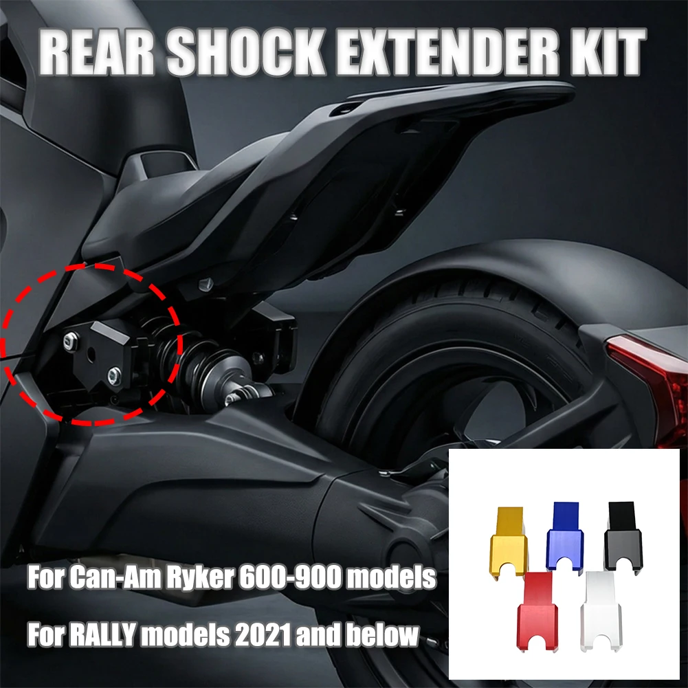 For Can-Am Ryker 600‑900 Models RALLY Models 2021 Motorcycle Accessories Rear Shock Absorber Lift Kit Height Extension Riser
For Can-Am Ryker 600‑900 Models RALLY Models 2021 Motorcycle Accessories Rear Shock Absorber Lift Kit Height Extension Riser