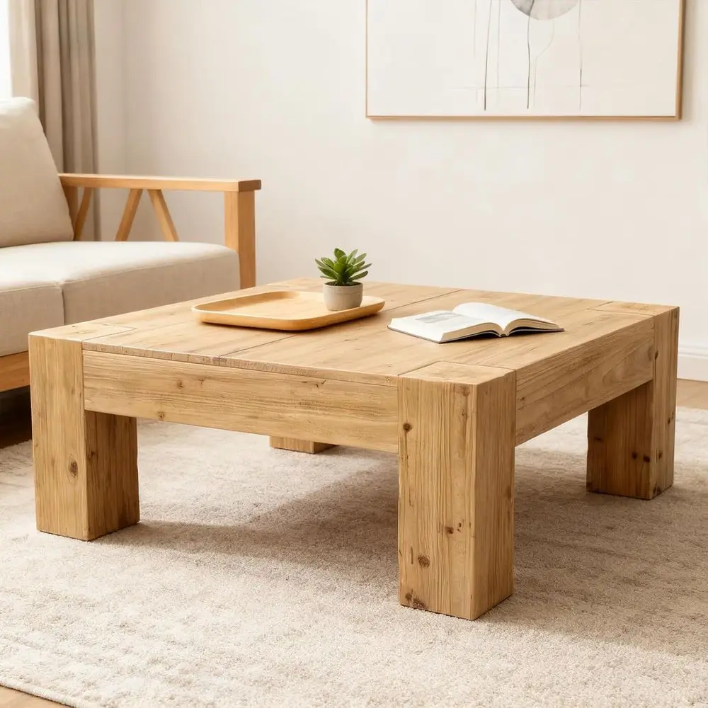 Квадратный журнальный столик из массива дерева, 39,4 дюйма, для гостиной, с утолщенной столешницей и прочными ножками, N
Квадратный журнальный столик из массива дерева, 39,4 дюйма, для гостиной, с утолщенной столешницей и прочными ножками, N