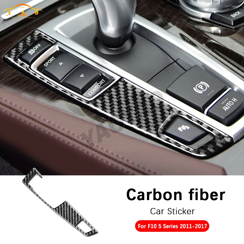 Car Interior For BMW 5-Series F10 2011-2017 Carbon Fiber Car Gear Shift Panel Buttons Trim Frame Cover Sticker
Car Interior For BMW 5-Series F10 2011-2017 Carbon Fiber Car Gear Shift Panel Buttons Trim Frame Cover Sticker