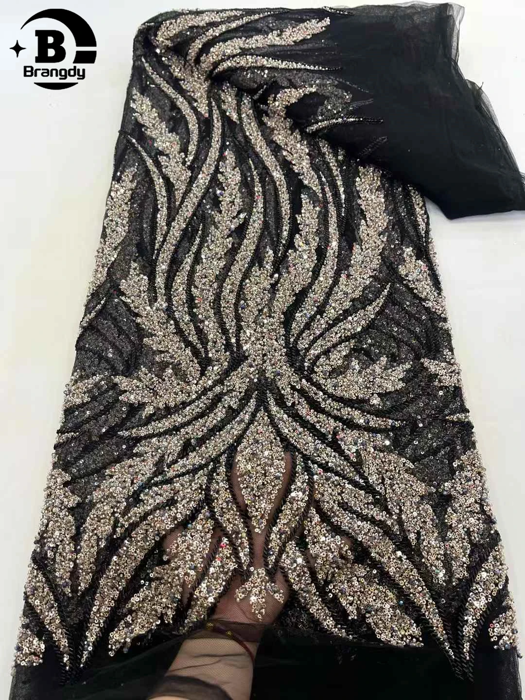 2025 High Quality French Sequin Lace Fabric Luxury Bridal African Nigerian Beaded Lace Fabric Women's Sewing Party Dresses
2025 High Quality French Sequin Lace Fabric Luxury Bridal African Nigerian Beaded Lace Fabric Women's Sewing Party Dresses