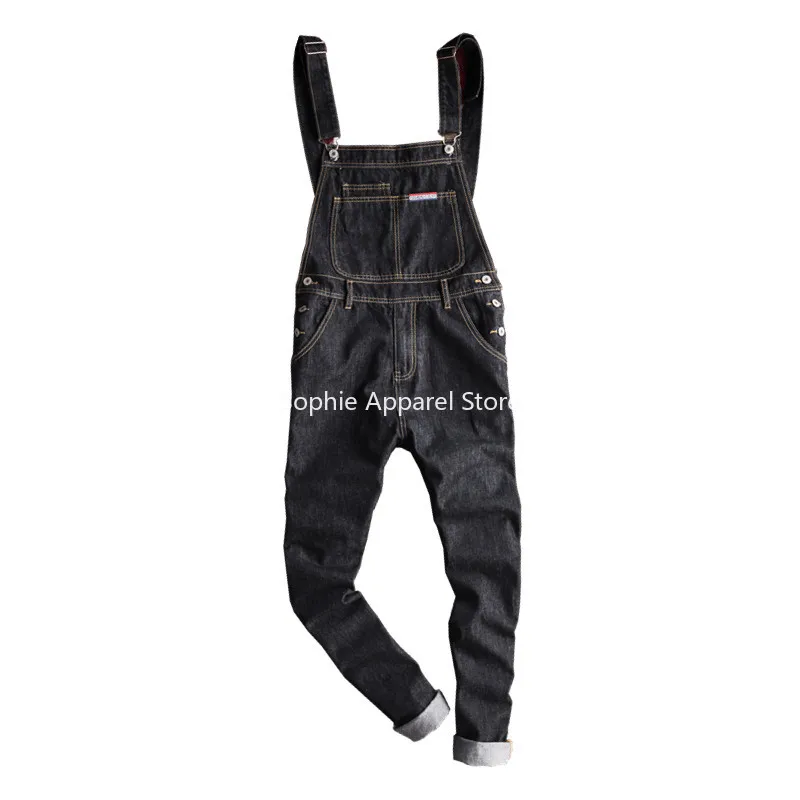Spring Autumn Jeans Men Bib Overalls Japan Style Retro Moto Biker Cargo Pants Streetwear Women Pantalon Black Blue Trousers
Spring Autumn Jeans Men Bib Overalls Japan Style Retro Moto Biker Cargo Pants Streetwear Women Pantalon Black Blue Trousers