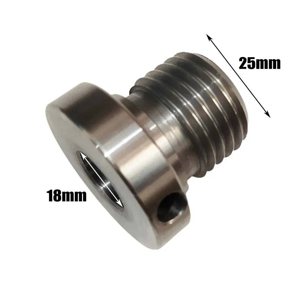 For Wood Lathe Chuck Adapter for For Wood Turning Lathe 25mm to 18mm Thread Conversion Metal Material Black Color
For Wood Lathe Chuck Adapter for For Wood Turning Lathe 25mm to 18mm Thread Conversion Metal Material Black Color