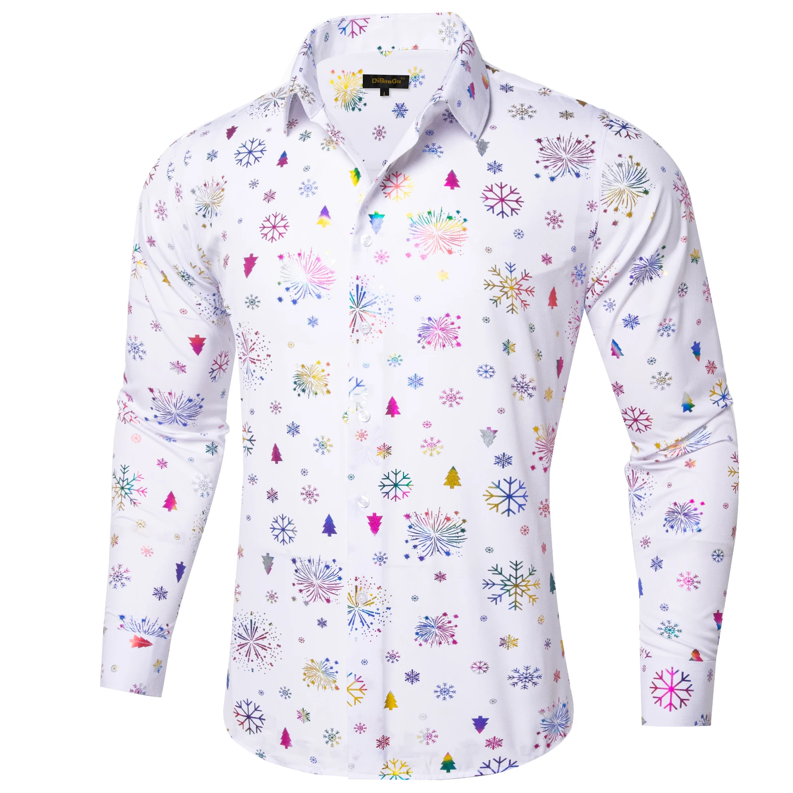 Christmas Men Shirts Long Sleeve Tops for Festival Clothing for Paty Casual Dress Shirt with Christmas Print Pattern
Christmas Men Shirts Long Sleeve Tops for Festival Clothing for Paty Casual Dress Shirt with Christmas Print Pattern