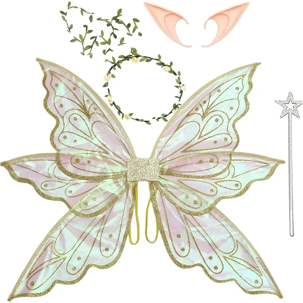 Large Gold Sparkling Fairy Wings for Adults, Women's Dress-Up, Halloween Costume, Angel Wings
Large Gold Sparkling Fairy Wings for Adults, Women's Dress-Up, Halloween Costume, Angel Wings