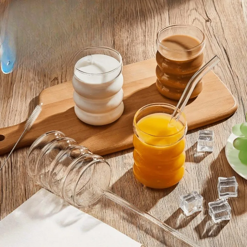 High-Appearance Transparent Caterpillar Cup Borosilicate Glass Single-Layer Water Cup Simple Household Juice Cold Drink Mug
High-Appearance Transparent Caterpillar Cup Borosilicate Glass Single-Layer Water Cup Simple Household Juice Cold Drink Mug