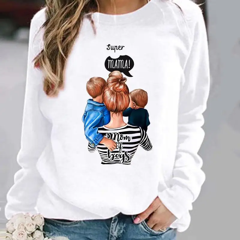 Woman Pullovers O-neck Casual Clothing Ladies Spring Autumn Striped Mom Mother Trend Winter Hoodies Womens Female Sweatshirts
Woman Pullovers O-neck Casual Clothing Ladies Spring Autumn Striped Mom Mother Trend Winter Hoodies Womens Female Sweatshirts