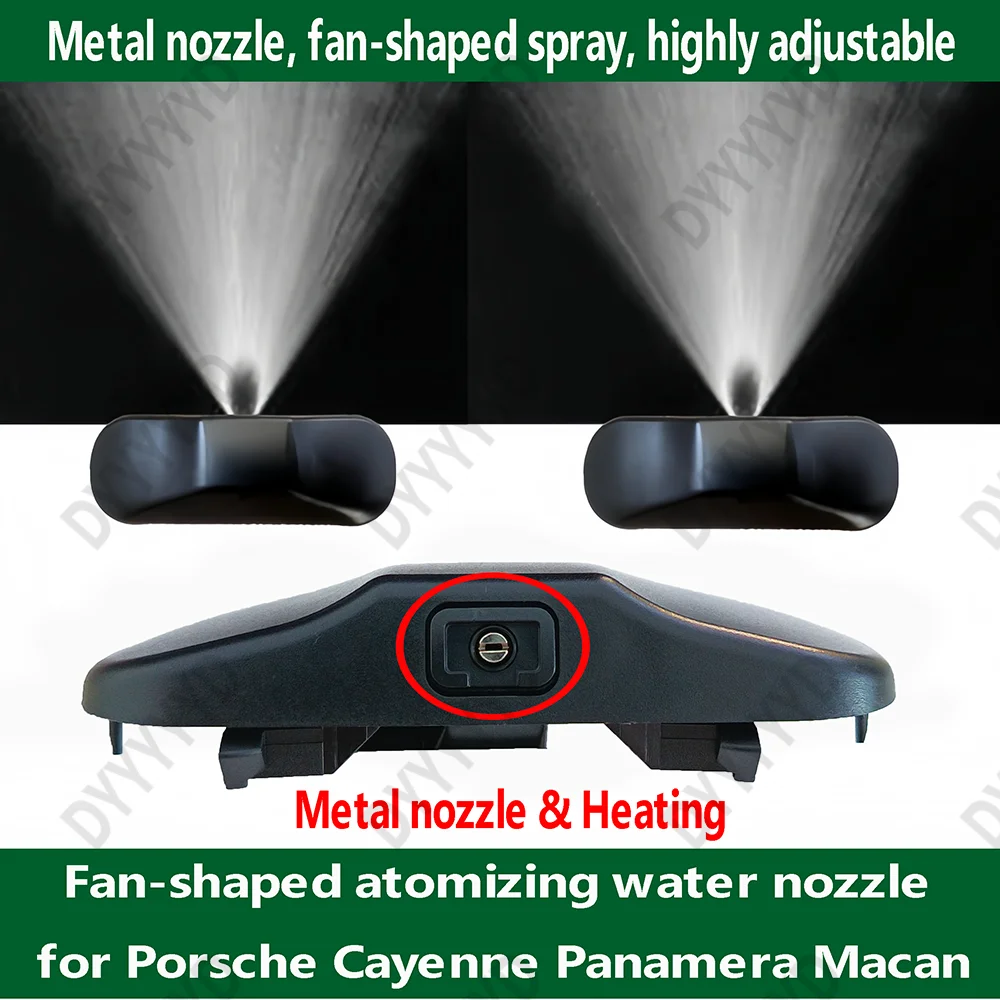 2 Pcs Heated Spray Glass Water Nozzle Front Windscreen Washer Nozzles For Porsche Cayenne 958 Panamera 970 Macan 95B 2011-2016
2 Pcs Heated Spray Glass Water Nozzle Front Windscreen Washer Nozzles For Porsche Cayenne 958 Panamera 970 Macan 95B 2011-2016
