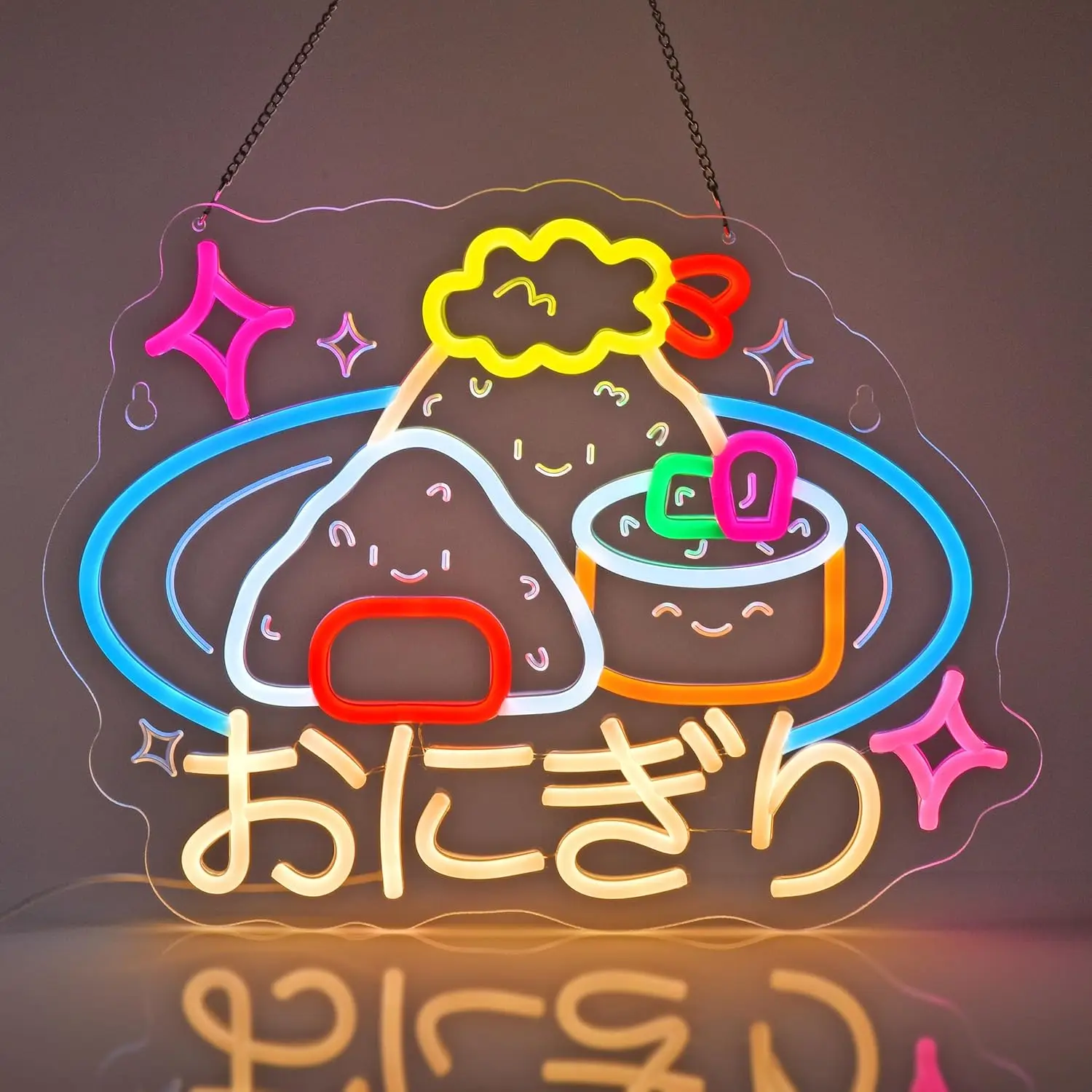 Japanese Rice Ball Neon Sign USB Powered LED Neon Light for Restaurant Men Cave Bar Shop Home Decoration Gift Art Wall Light
Japanese Rice Ball Neon Sign USB Powered LED Neon Light for Restaurant Men Cave Bar Shop Home Decoration Gift Art Wall Light