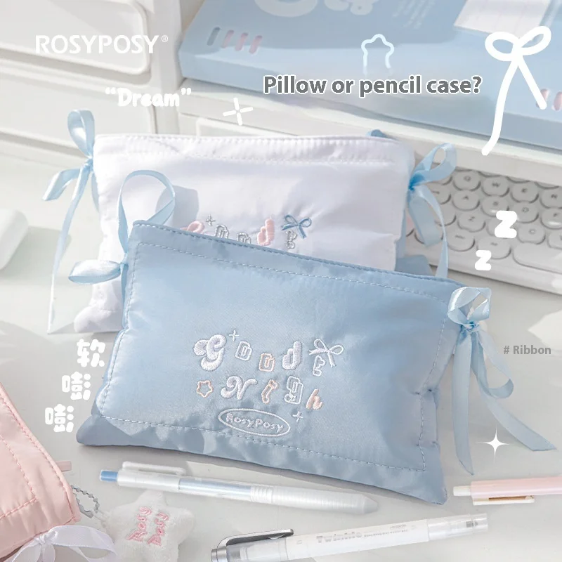 Multifunctional Student Pen Bags Embroidery Pillow Shaped Pen Bag Soft Large Capacity Pencil Case Stationery Organizer Gifts
Multifunctional Student Pen Bags Embroidery Pillow Shaped Pen Bag Soft Large Capacity Pencil Case Stationery Organizer Gifts
