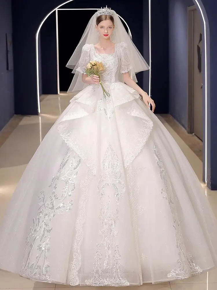 plus Size Bridal Gown for Heavy Women up to 200 Pounds Summer Slimming Wedding Dress Korean Style Crystal Tube Hollow out Hig...
plus Size Bridal Gown for Heavy Women up to 200 Pounds Summer Slimming Wedding Dress Korean Style Crystal Tube Hollow out Hig...