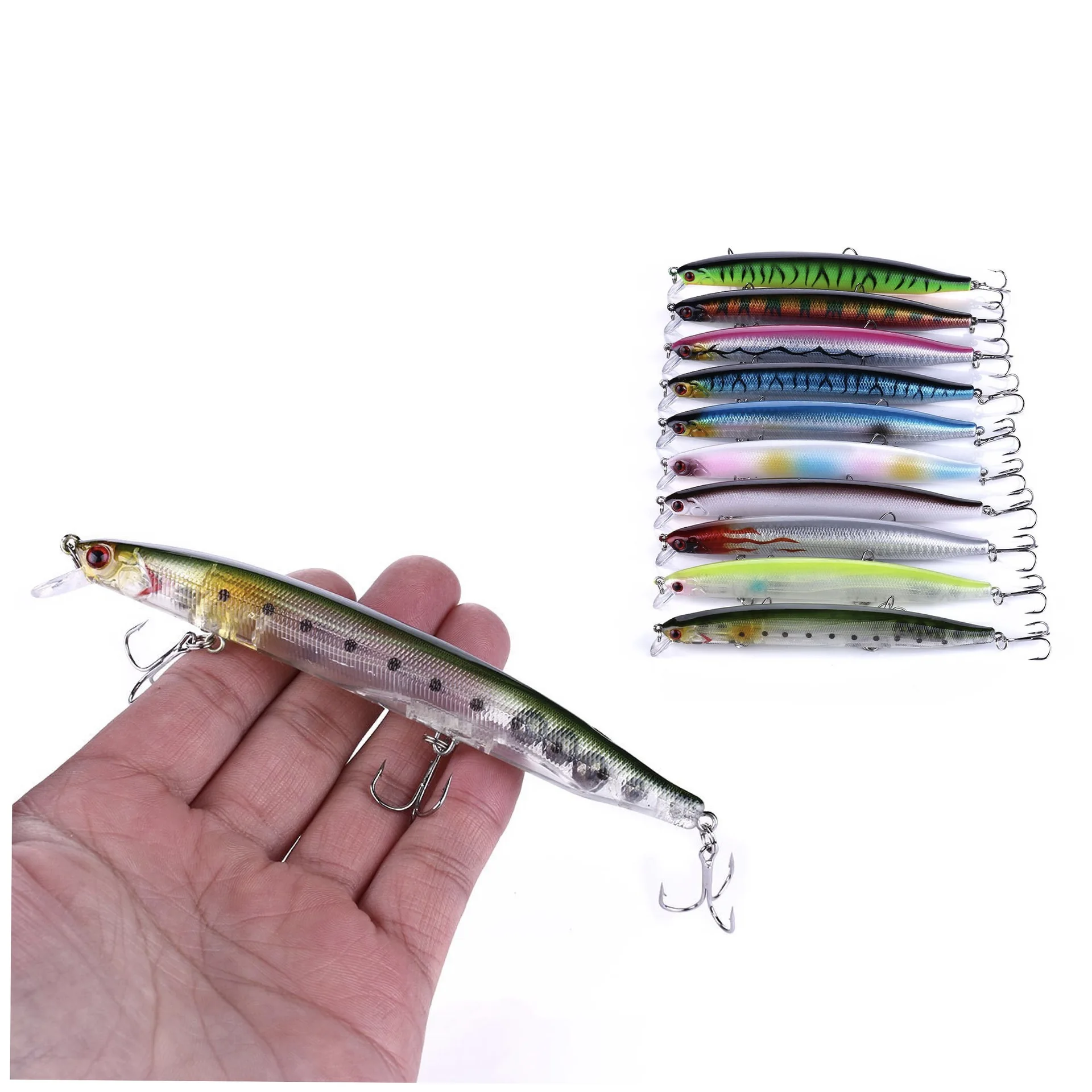 Long Cast Sinking Minnow Pencil Lure 13.5cm 18g Trembling Slow Stop Hard Bait Bass Pike Freshwater Saltwater Fishing Tackle
Long Cast Sinking Minnow Pencil Lure 13.5cm 18g Trembling Slow Stop Hard Bait Bass Pike Freshwater Saltwater Fishing Tackle