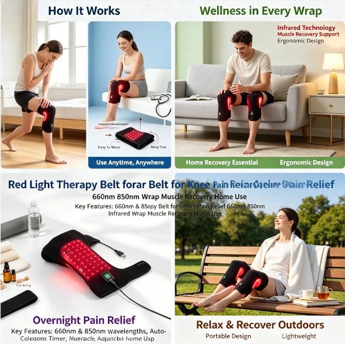 Smart Timer Red Light Therapy Wrap for Knee Pain Relief Infrared LED Belt Muscle Relax Portable
Smart Timer Red Light Therapy Wrap for Knee Pain Relief Infrared LED Belt Muscle Relax Portable