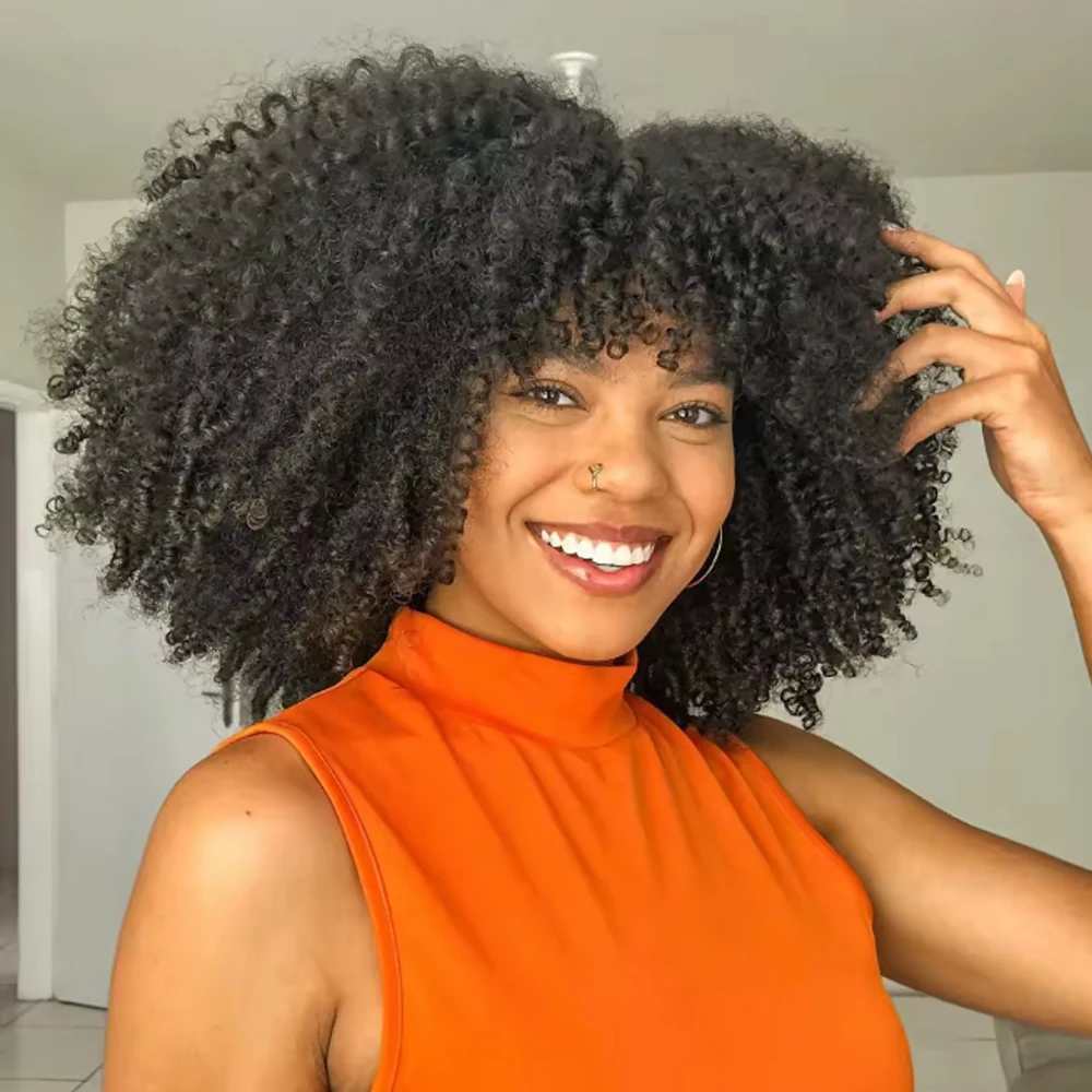 Афро-кудрявый вьющийся боб, синтетический парик, машинное производство, бесклеевой парик с челкой, бесклеевой парик для косплея
Афро-кудрявый вьющийся боб, синтетический парик, машинное производство, бесклеевой парик с челкой, бесклеевой парик для косплея