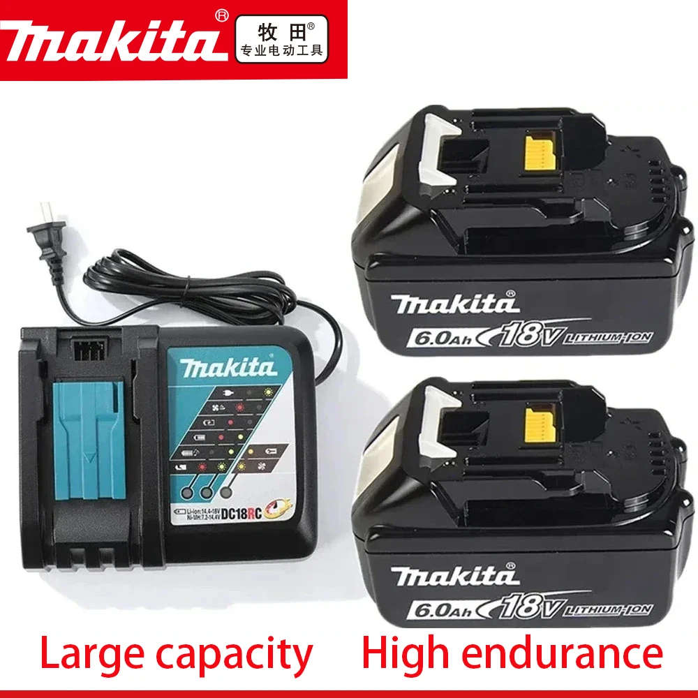 Makita-batería de litio de repuesto, Original, 6Ah/5Ah/3Ah, 18V,BL1850, BL1840, BL1860, BL1815,BL1860B
Makita-batería de litio de repuesto, Original, 6Ah/5Ah/3Ah, 18V,BL1850, BL1840, BL1860, BL1815,BL1860B