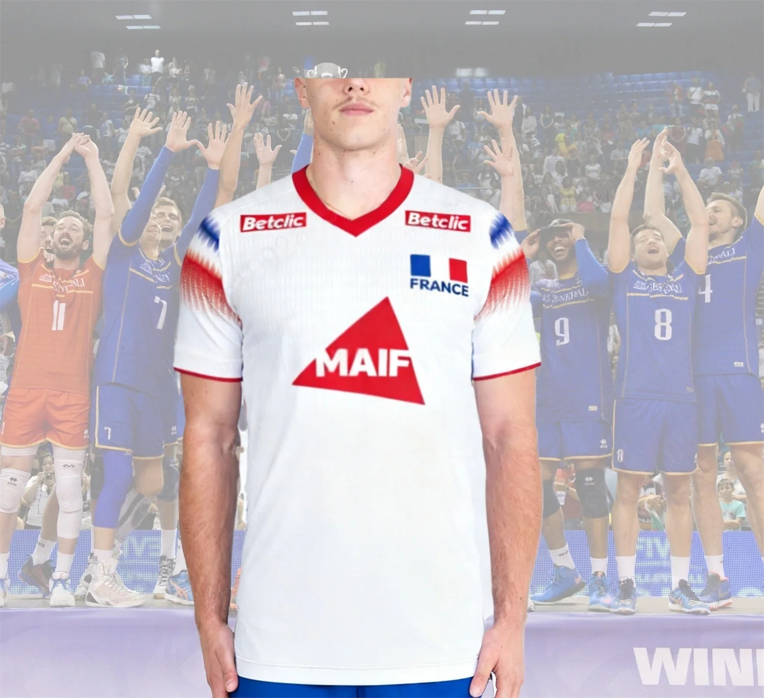 25-26 Kid's New Volleyball Jersey T-shirt France National Team Training Jersey Breathable Quick Drying Adult Sportswear T-shirts
25-26 Kid's New Volleyball Jersey T-shirt France National Team Training Jersey Breathable Quick Drying Adult Sportswear T-shirts