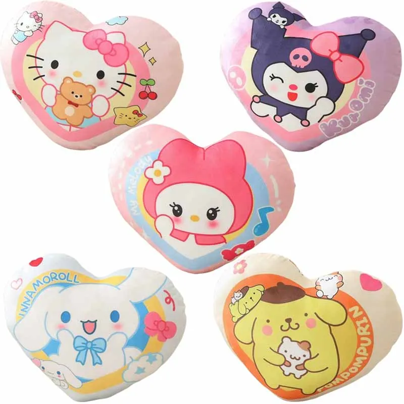 Sanrioed My Melody Cinnamoroll Kuromi HelloKittys почтовая подушка в форме сердца аниме мультяшная Милая диванная подушка 36 см
Sanrioed My Melody Cinnamoroll Kuromi HelloKittys почтовая подушка в форме сердца аниме мультяшная Милая диванная подушка 36 см