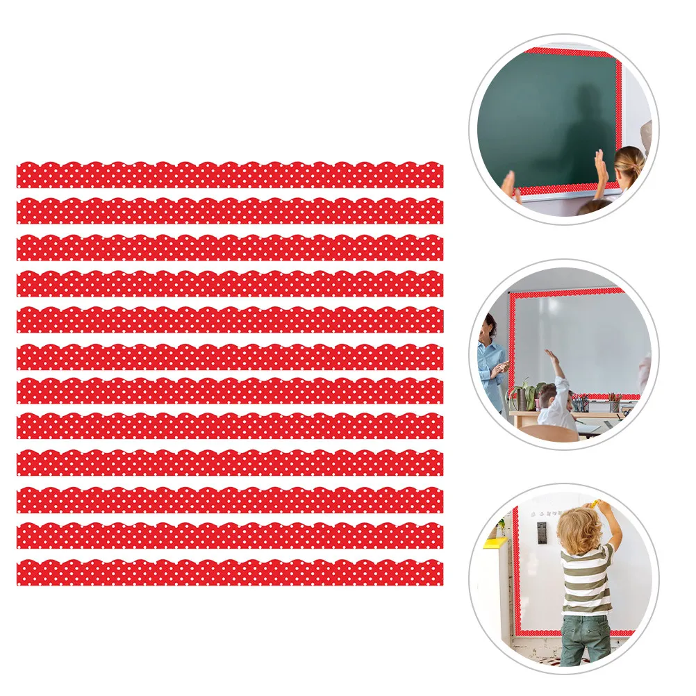 12Pcs Magnetic Bulletin Board Border Trim Chic Pattern Wave Edge for Classroom Office Door Window Whiteboard Blackboard Festival
12Pcs Magnetic Bulletin Board Border Trim Chic Pattern Wave Edge for Classroom Office Door Window Whiteboard Blackboard Festival
