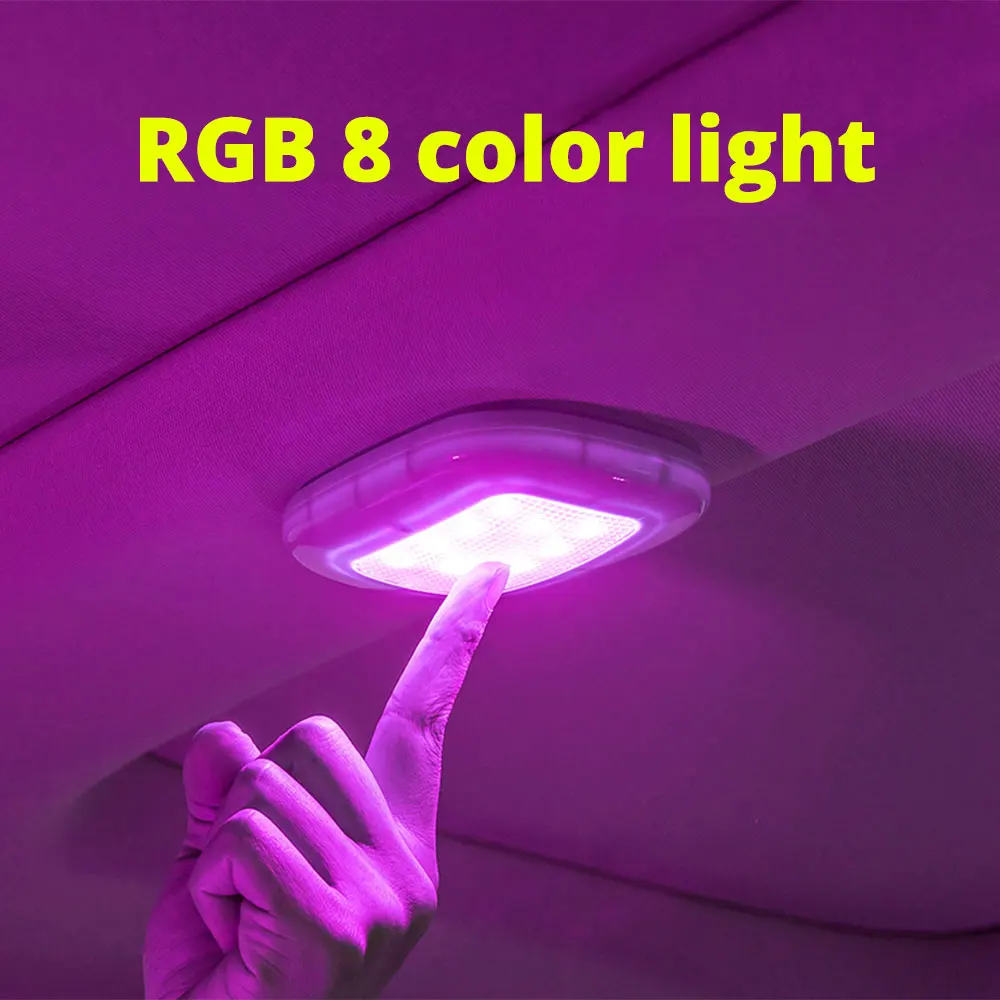 Car RGB Reading Light Auto Roof LED Interior Light Wireless Portable Magnet Ceiling Night Light Charging for Automobile SUV ATV
Car RGB Reading Light Auto Roof LED Interior Light Wireless Portable Magnet Ceiling Night Light Charging for Automobile SUV ATV