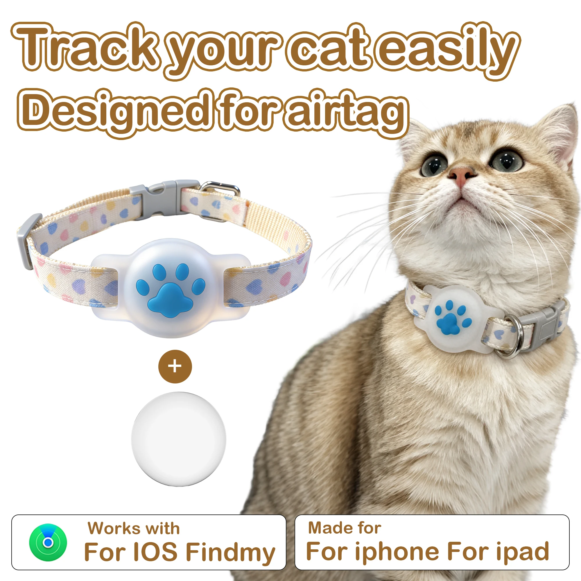 1 Set: Pet GPS Smart Collar Kit — Includes Anti-Loss Device, Collar, Protective Case, and Item Locator (iOS Only)
1 Set: Pet GPS Smart Collar Kit — Includes Anti-Loss Device, Collar, Protective Case, and Item Locator (iOS Only)